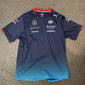 Williams Racing F1 Formula One Puma Navy and Red T-Shirt